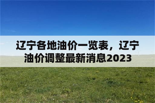 辽宁各地油价一览表，辽宁油价调整最新消息2023